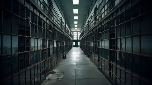 Prison corridor